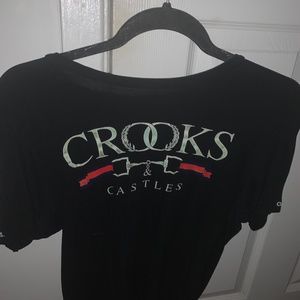 Crooks & castles women black shirt